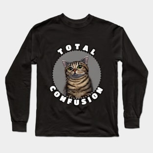 Cat confusion look Long Sleeve T-Shirt